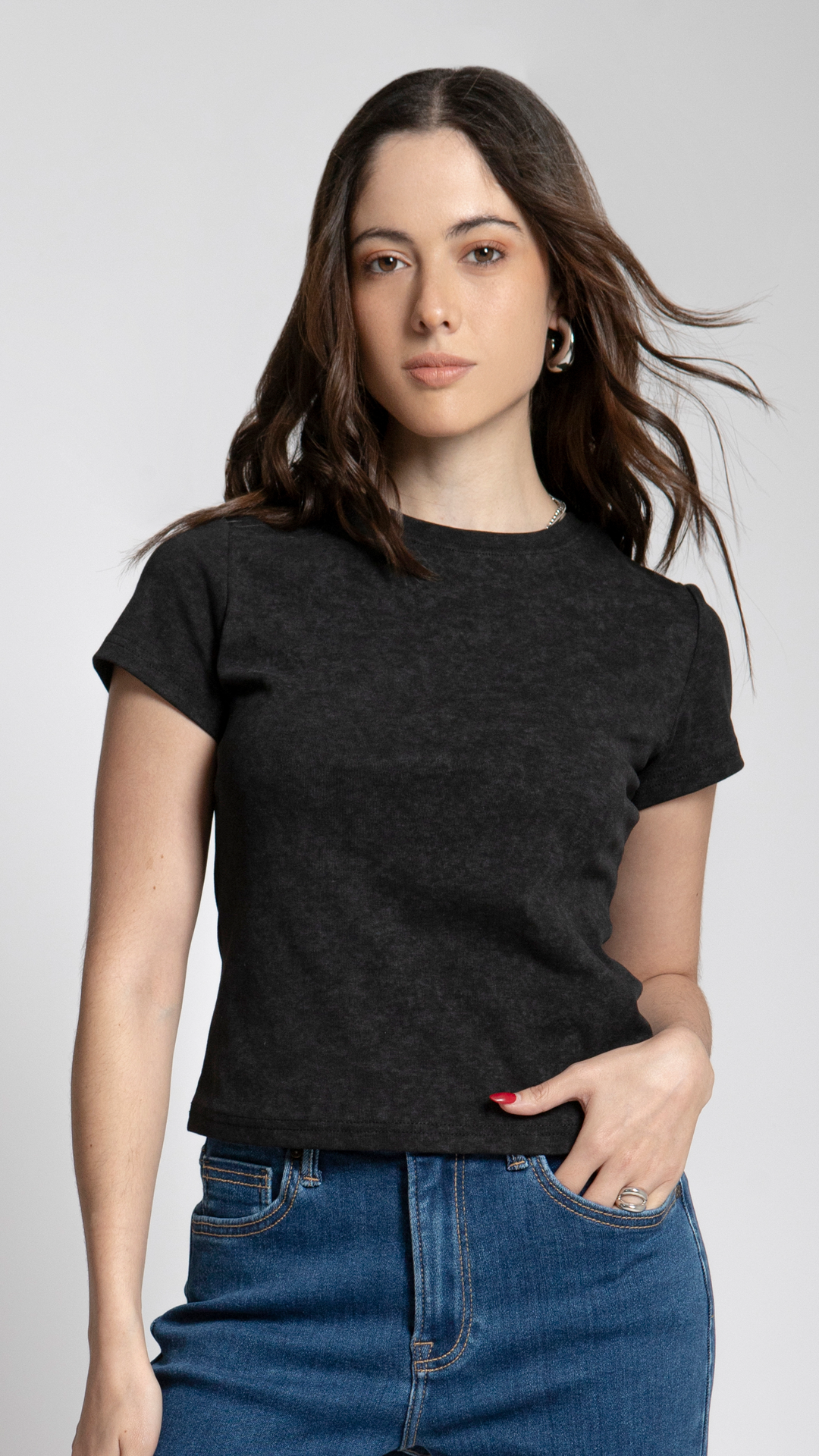 Blusa Con Manga Corta Mujer B Basic BB0199