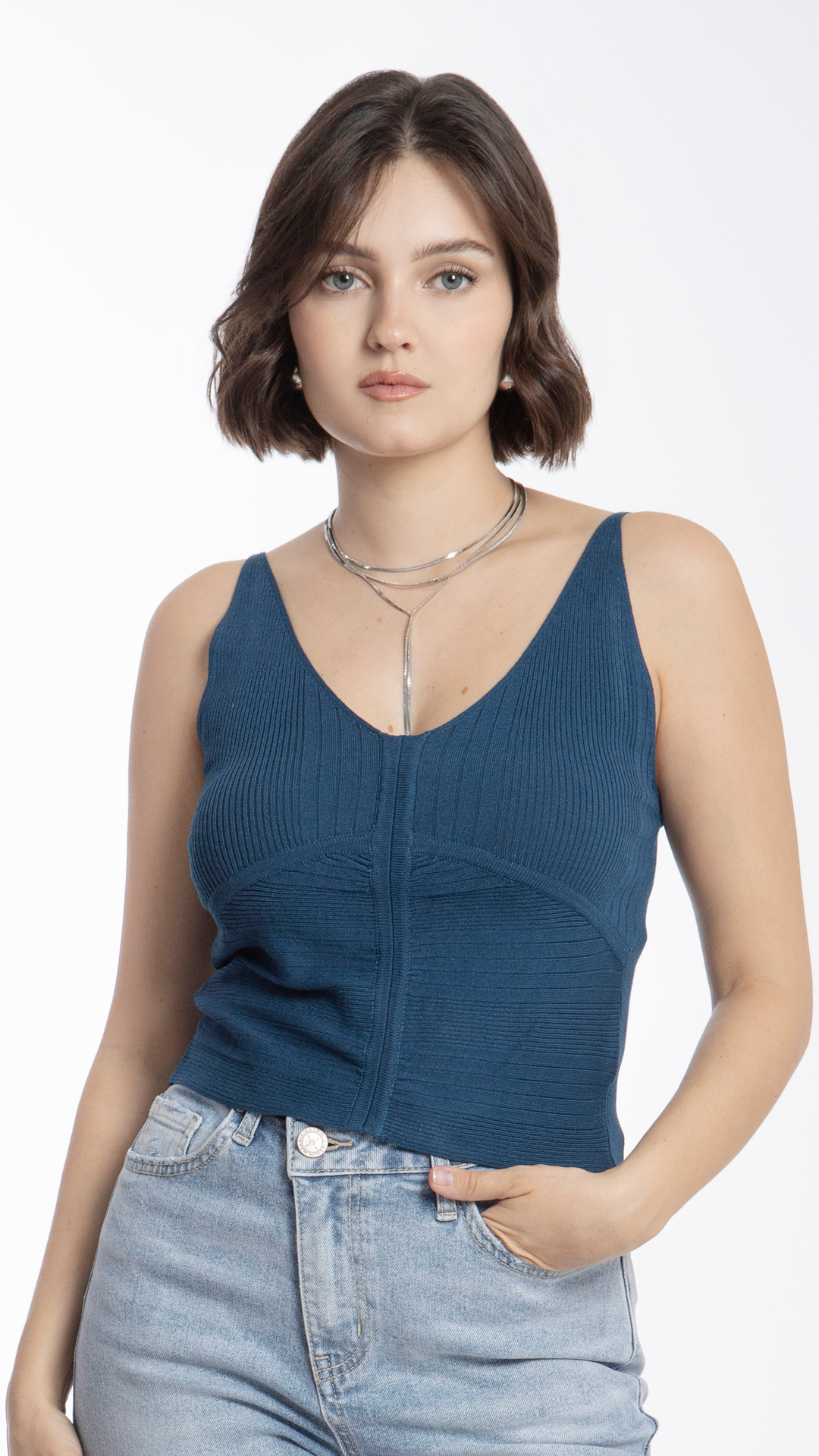 Blusa Tejida Para Mujer B Basic BB0213