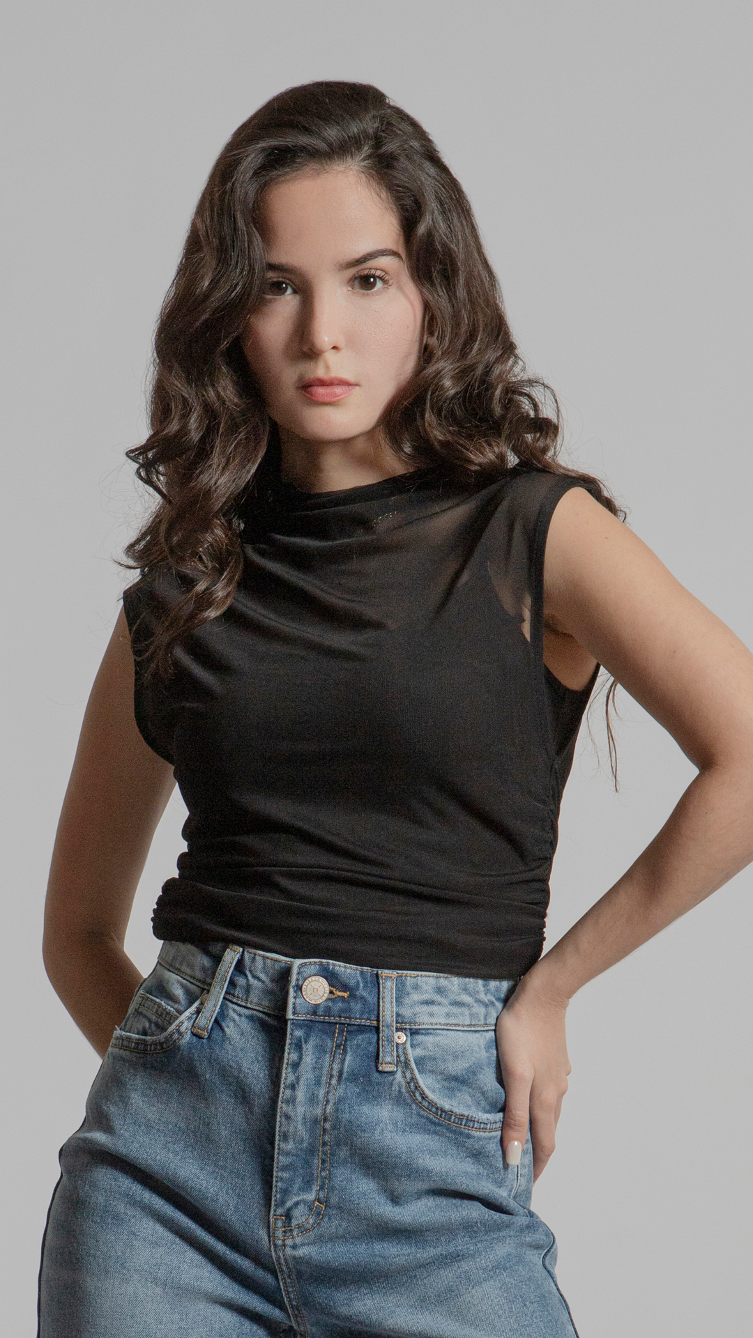 Blusa Mesh Mujer B Basic BB0217