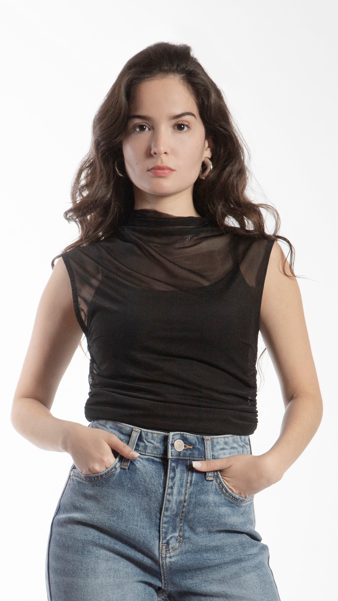 Blusa Mesh Mujer B Basic BB0217