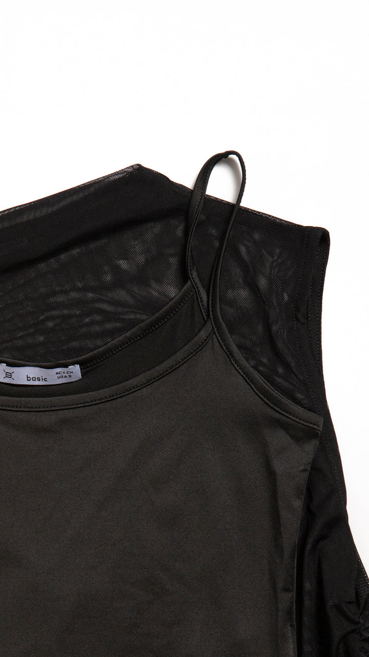 Blusa Mesh Mujer B Basic BB0217