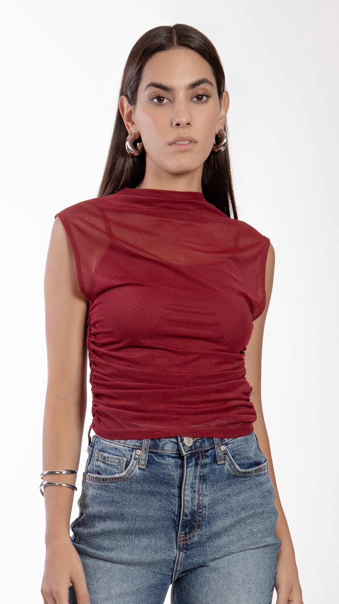 Blusa Mesh Mujer B Basic BB0217