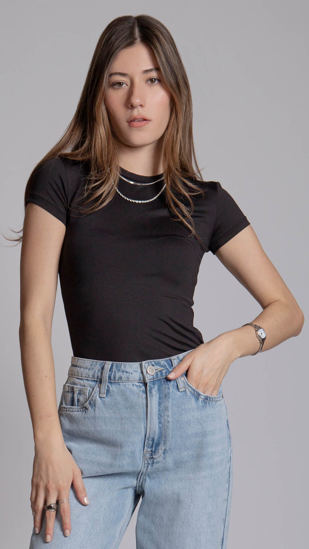 Blusa Manga Corta Mujer B Basic BB0236