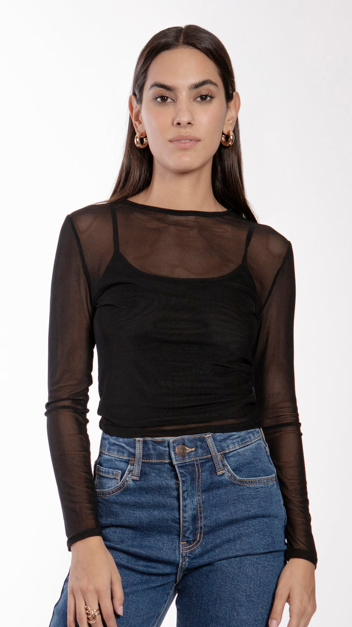 Blusa Manga Larga Mujer B Basic BB0237