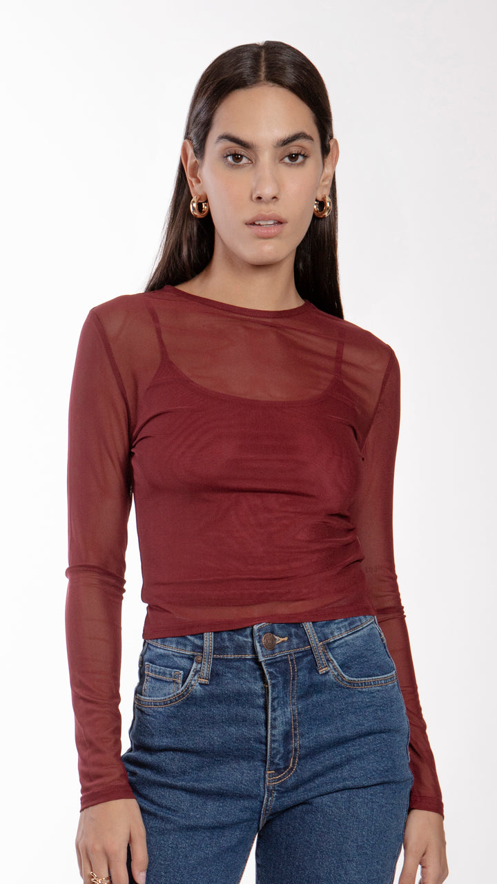 Blusa Manga Larga Mujer B Basic BB0237