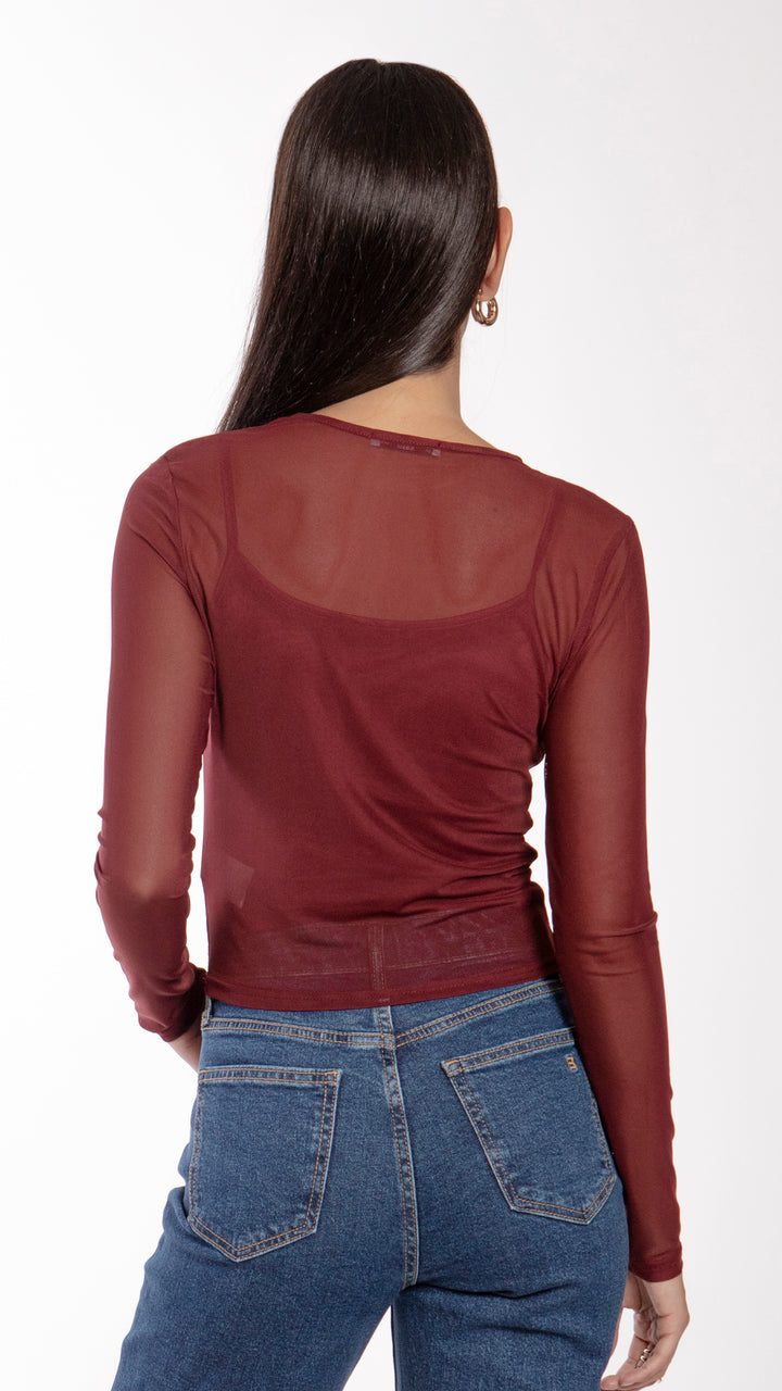 Blusa Manga Larga Mujer B Basic BB0237