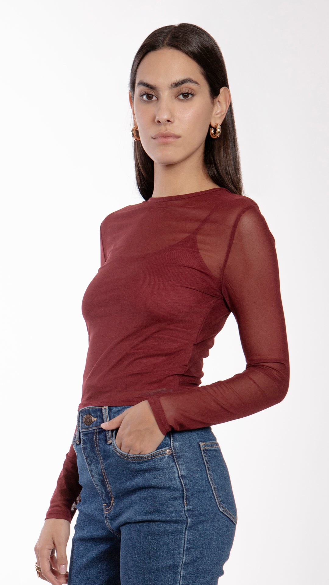Blusa Manga Larga Mujer B Basic BB0237
