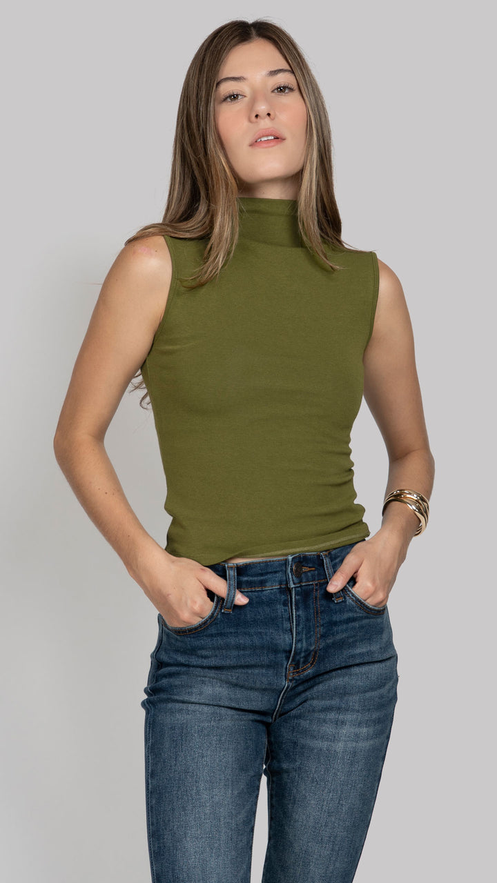 Blusa Sin Mangas Mujer B Basic BB0238