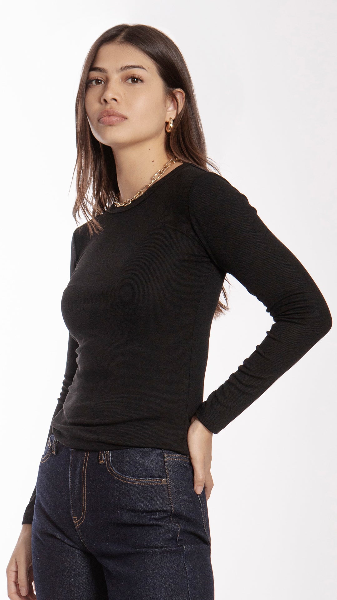 Blusa Manga Larga Mujer B Basic BB0240