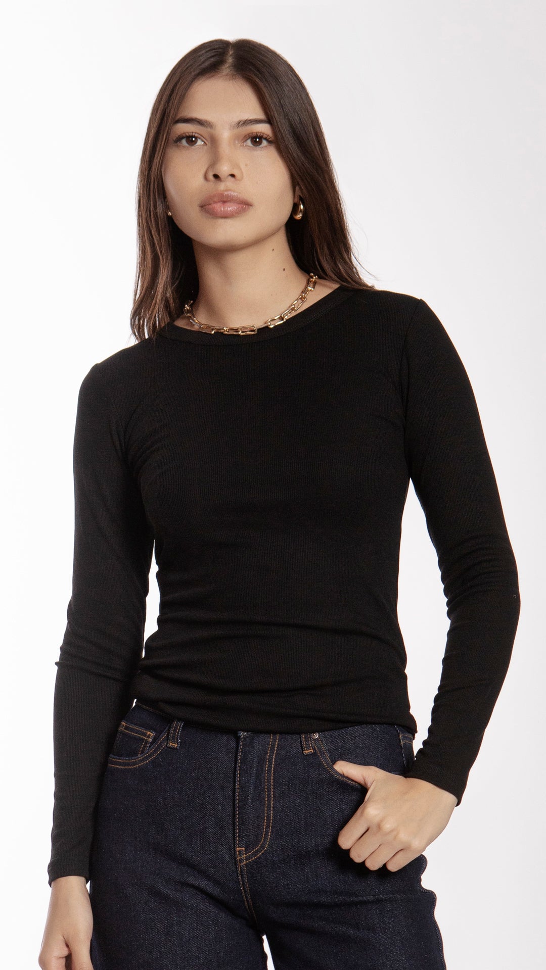 Blusa Manga Larga Mujer B Basic BB0240