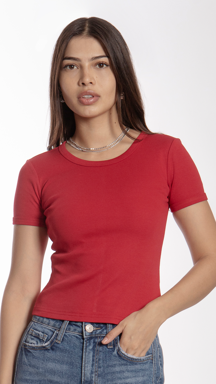 Blusa Manga Corta Mujer B Basic BB0243
