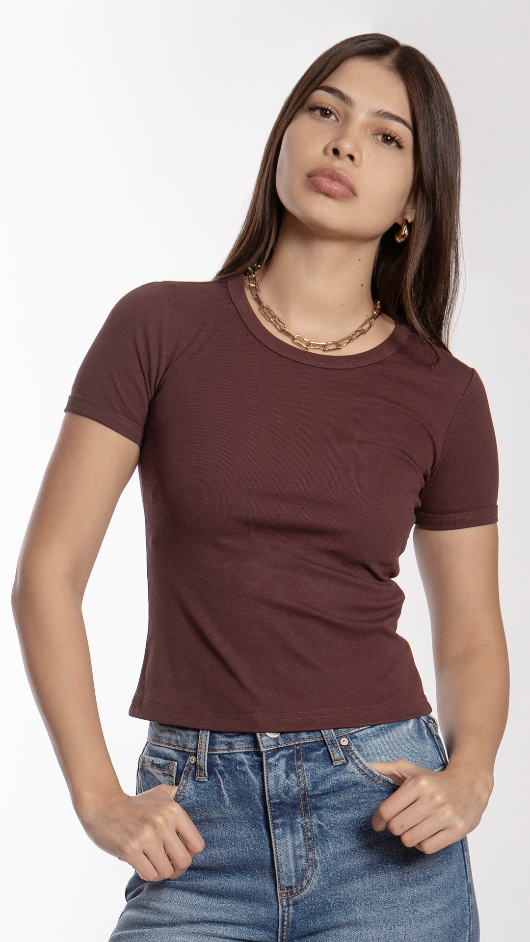 Blusa Manga Corta Mujer B Basic BB0243