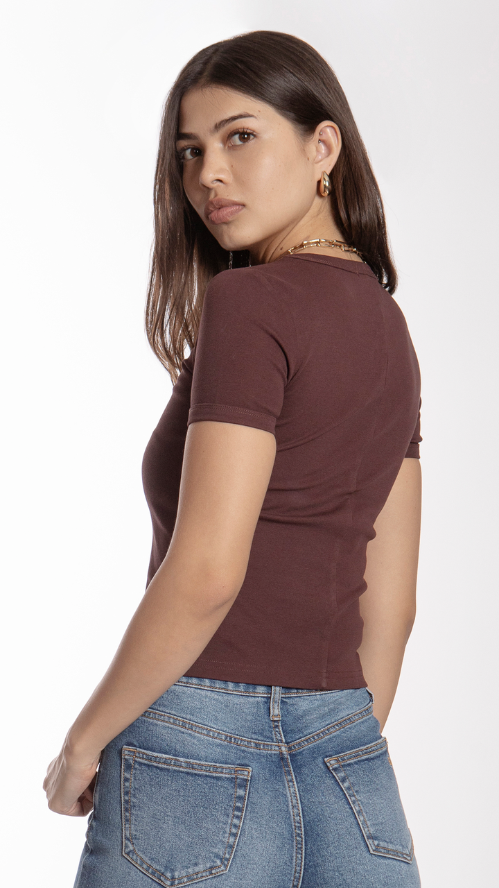 Blusa Manga Corta Mujer B Basic BB0243
