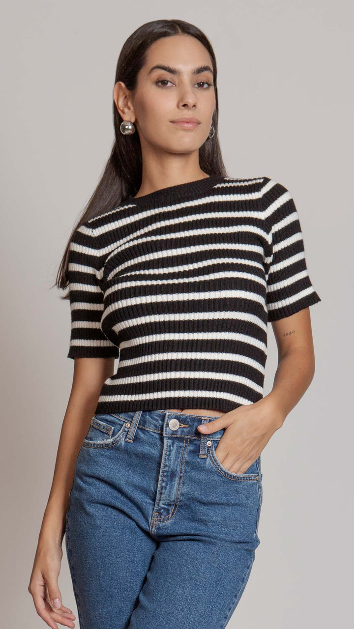 Blusa Manga Tres Cuartos Mujer B Basic BB0259