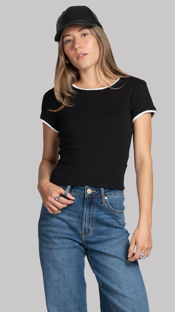 Blusa Manga Corta Mujer B Basic BB0262