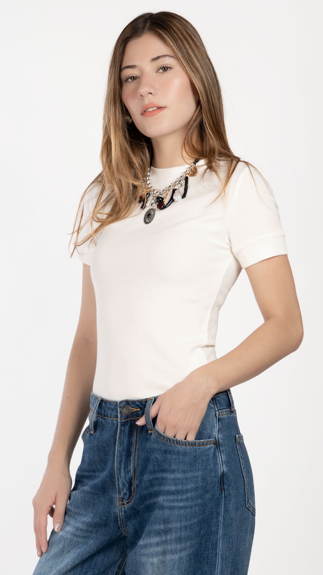 Blusa Manga Corta Mujer B Basic BB0264