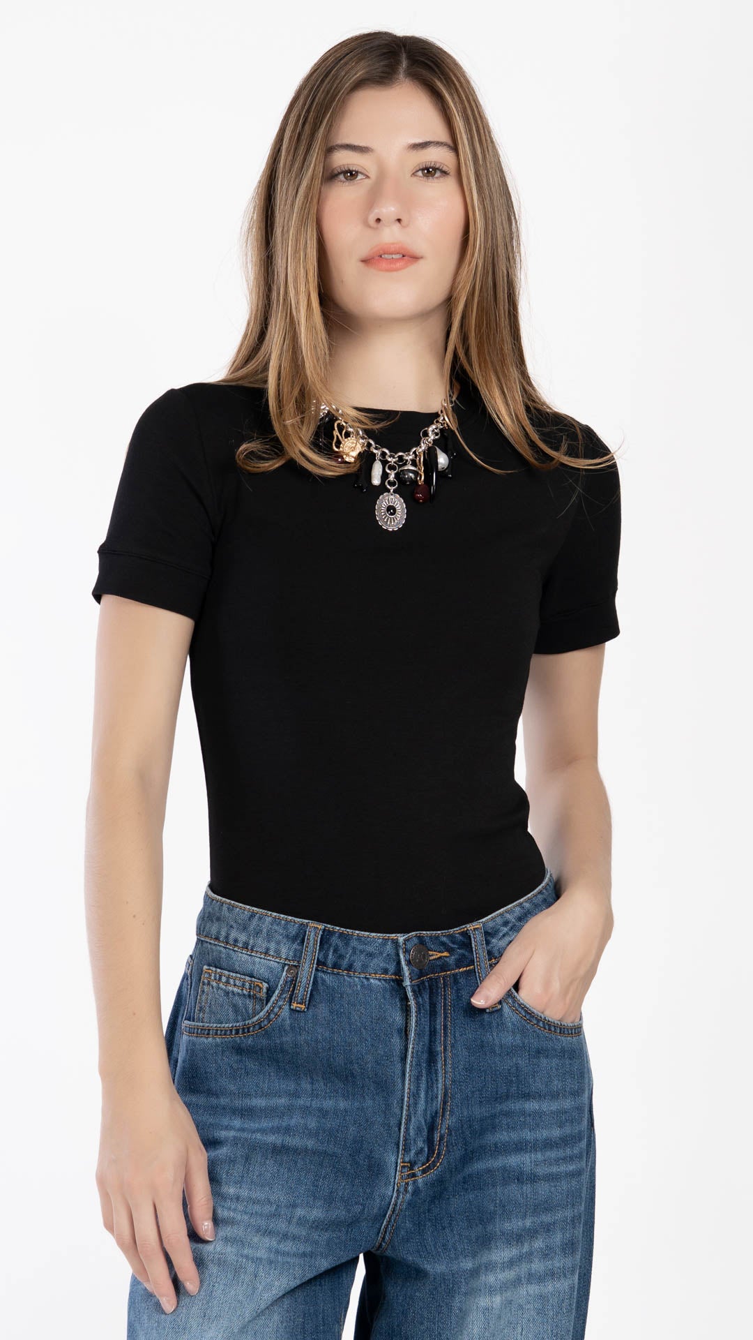 Blusa Manga Corta Mujer B Basic BB0264