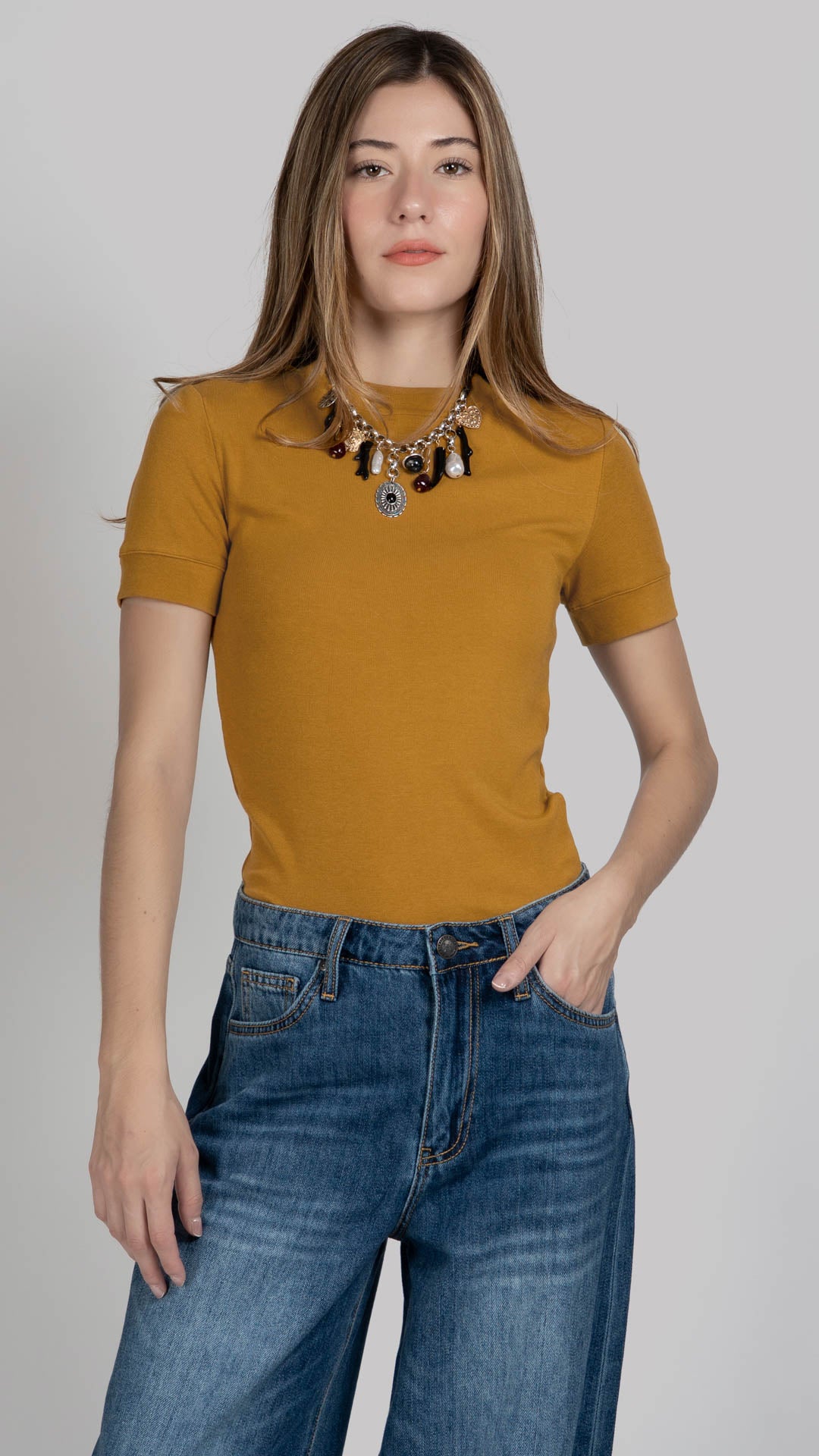 Blusa Manga Corta Mujer B Basic BB0264