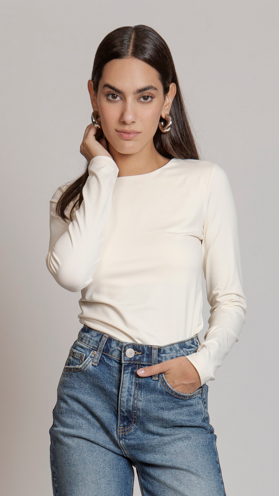 Blusa Manga Larga Mujer B Basic BB0267