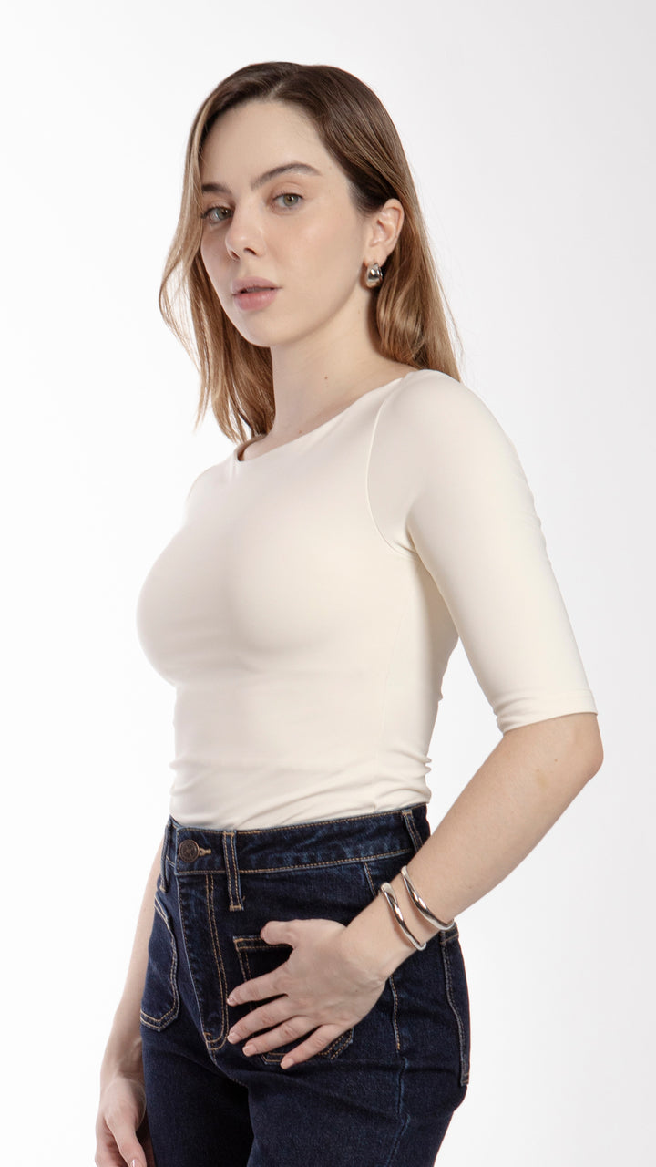 Blusa Manga Tres Cuartos Mujer B Basic BB0270