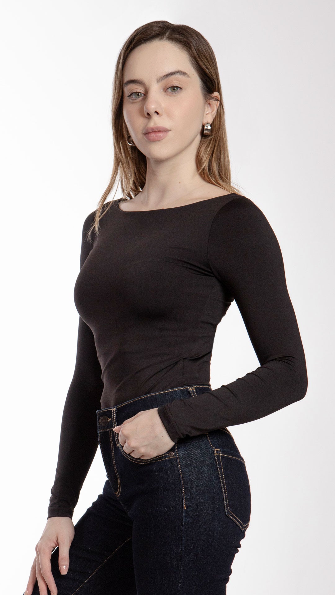 Blusa Manga Larga Mujer B Basic BB0272