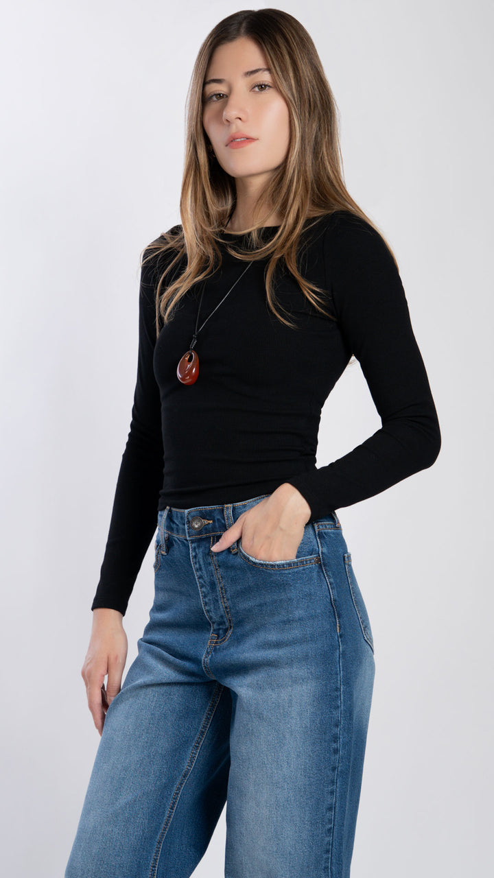 Blusa Manga Larga Mujer B Basic BB0278