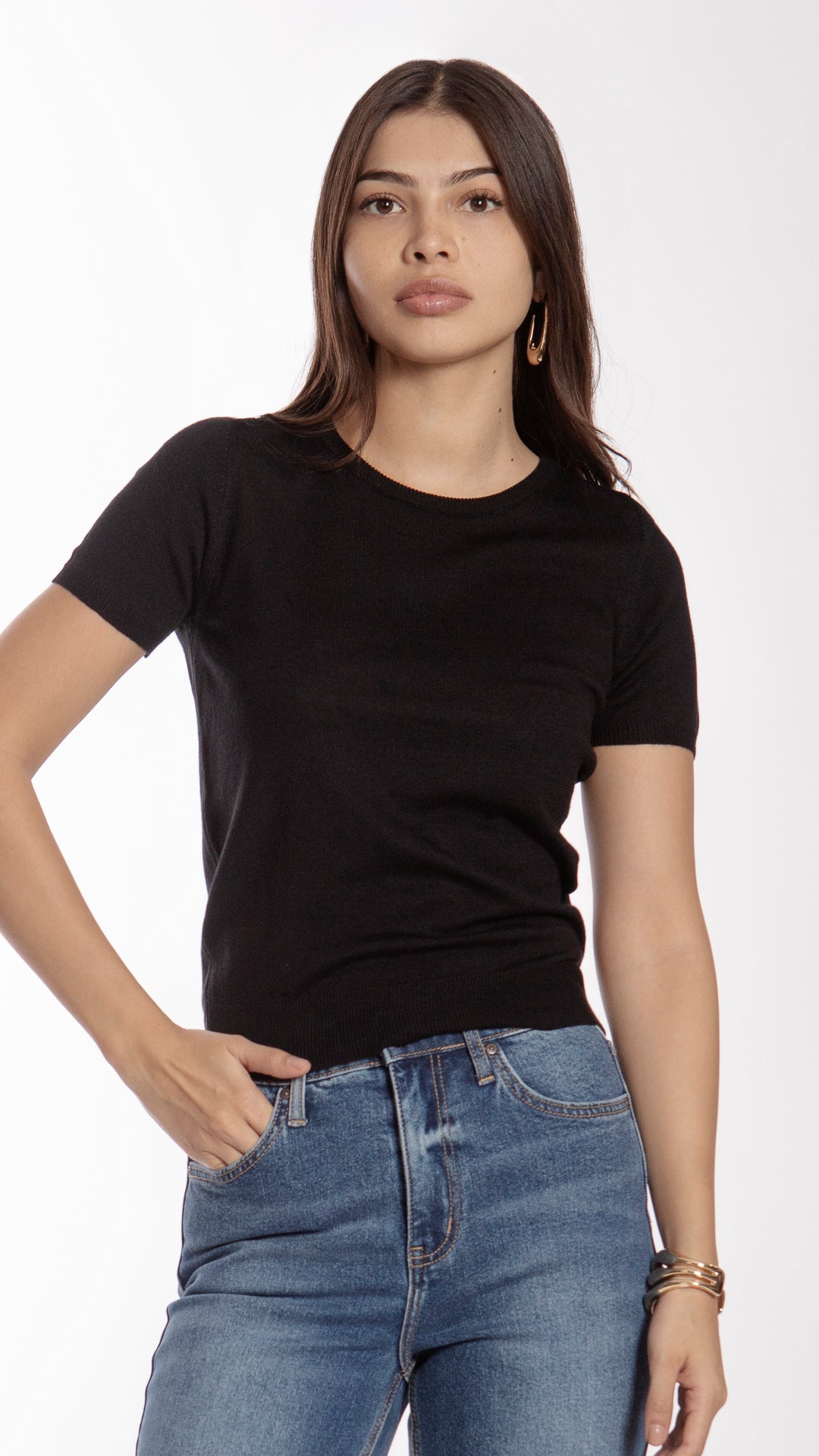 Blusa Manga Corta Mujer B Basic BB0288