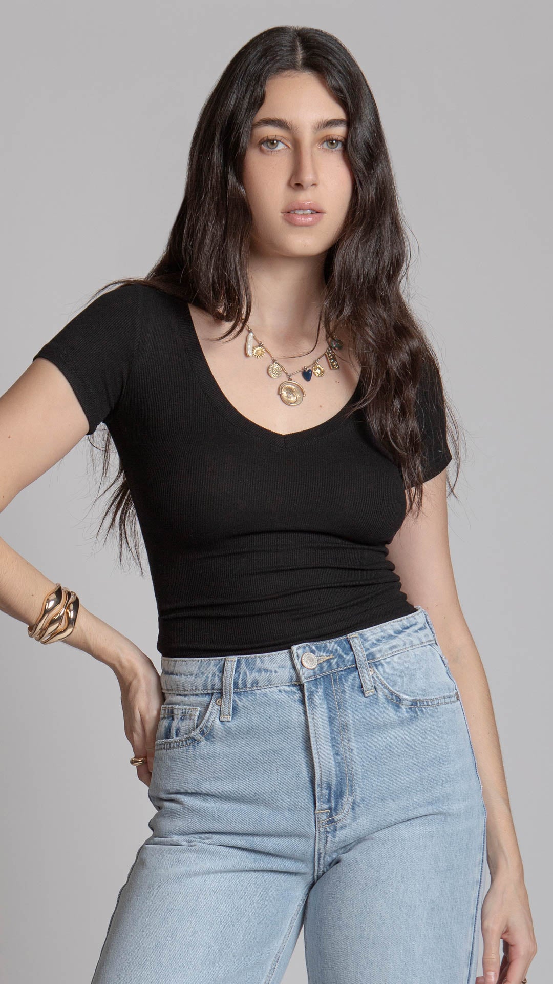 Blusa Manga Corta Mujer B Basic BB0290