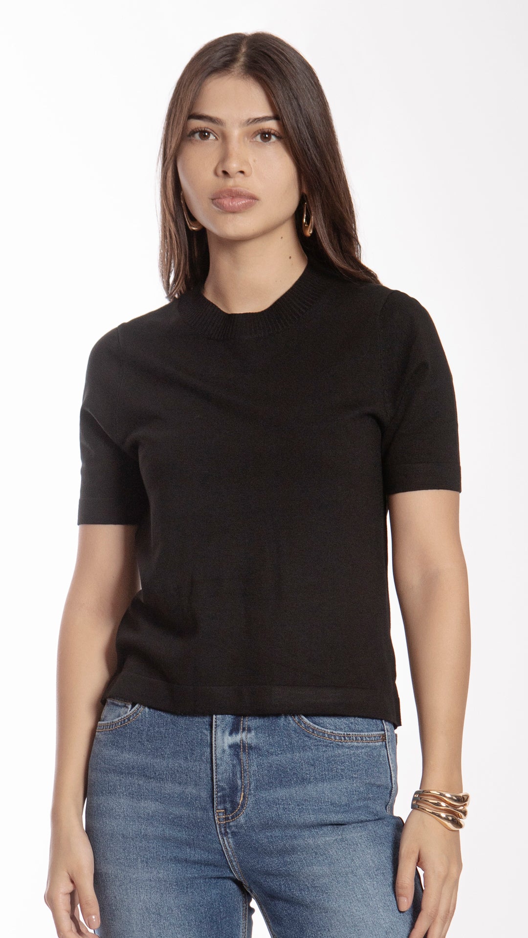 Blusa Manga Corta Mujer B Basic BB0295