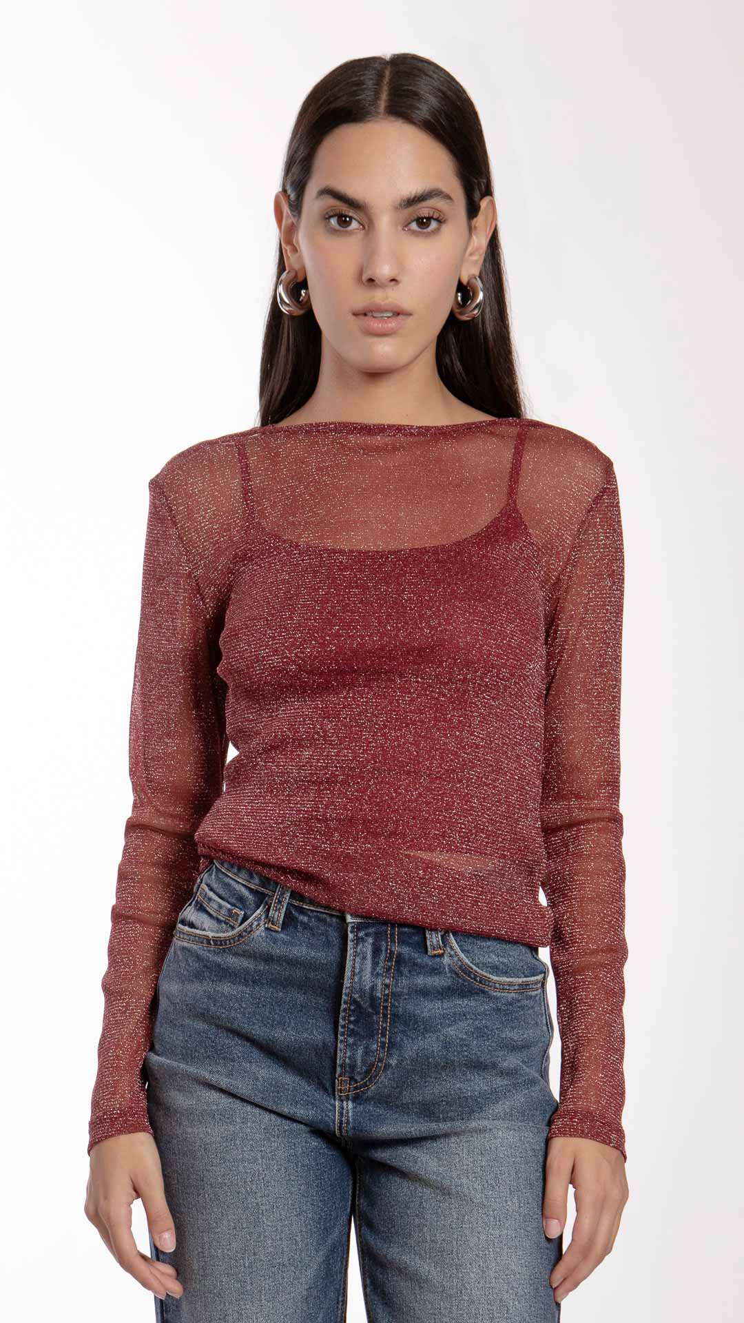 Blusa Manga Larga Mujer B Basic BB0296