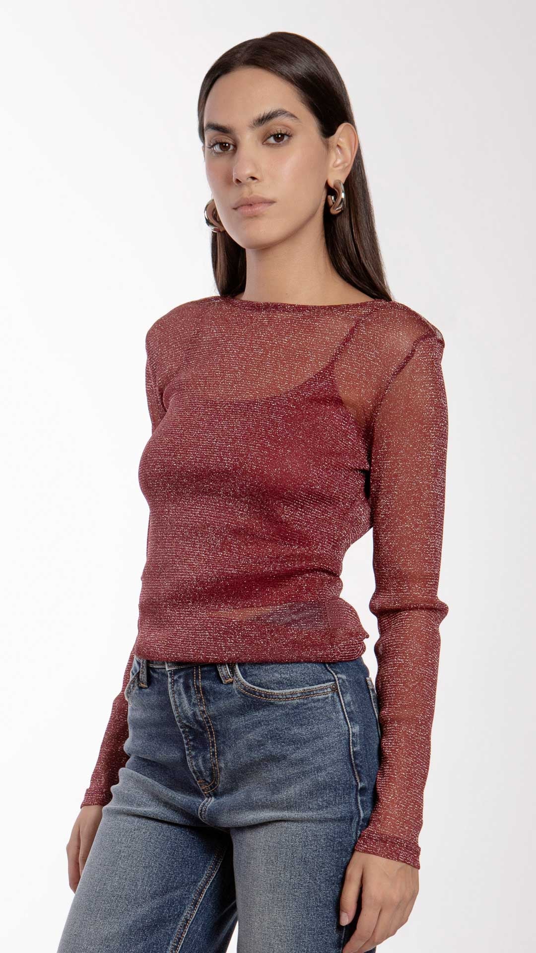 Blusa Manga Larga Mujer B Basic BB0296