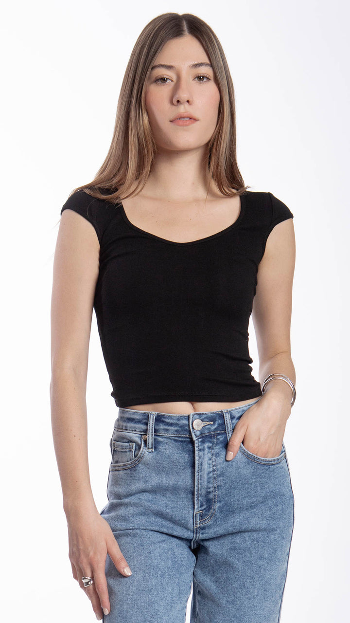 Blusa Manga Corta Mujer B Basic BB0327