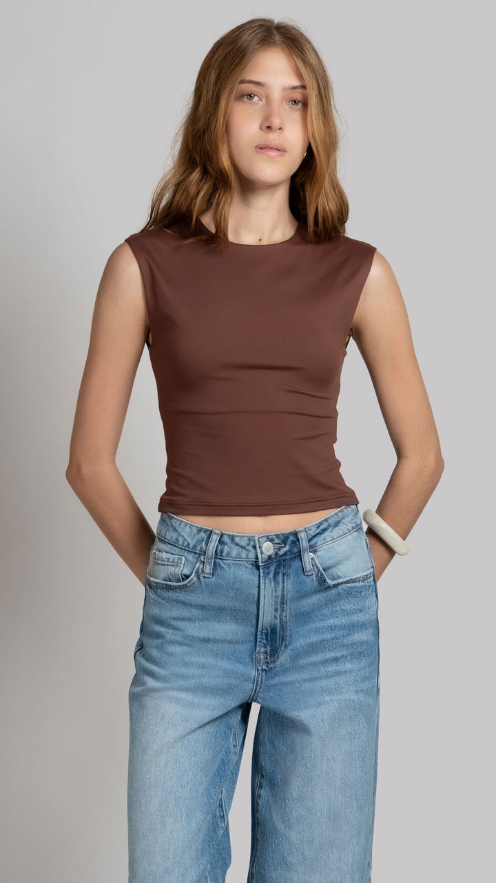 Blusa Sin Mangas Mujer B Basic BB0336