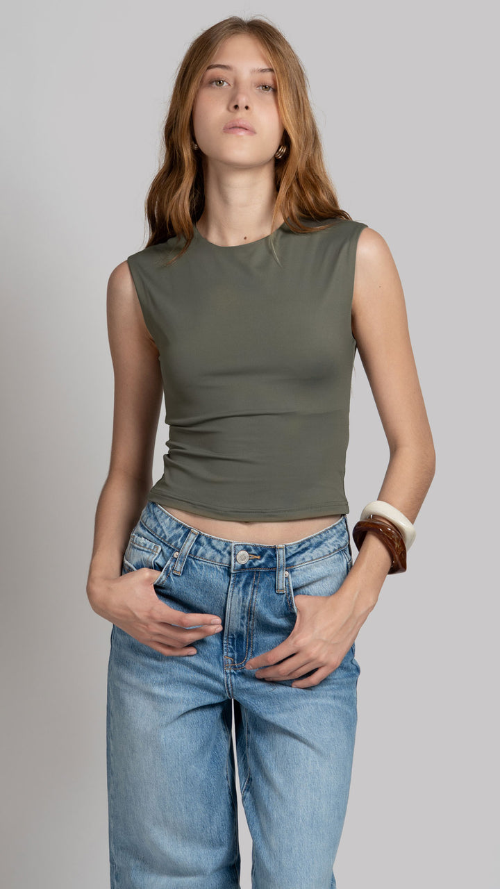 Blusa Sin Mangas Mujer B Basic BB0336