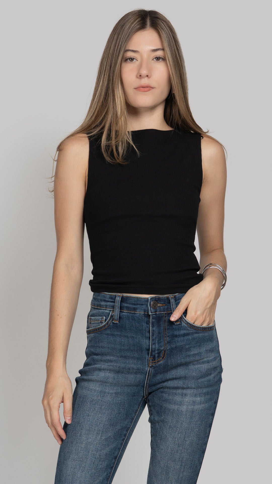 Blusa Sin Mangas Mujer B Basic BB0338