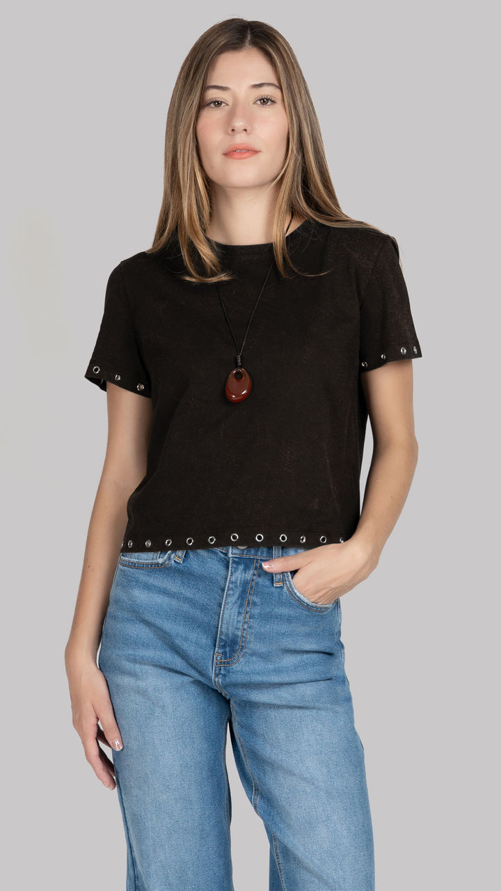 Blusa Manga Corta Mujer B Basic BB0344