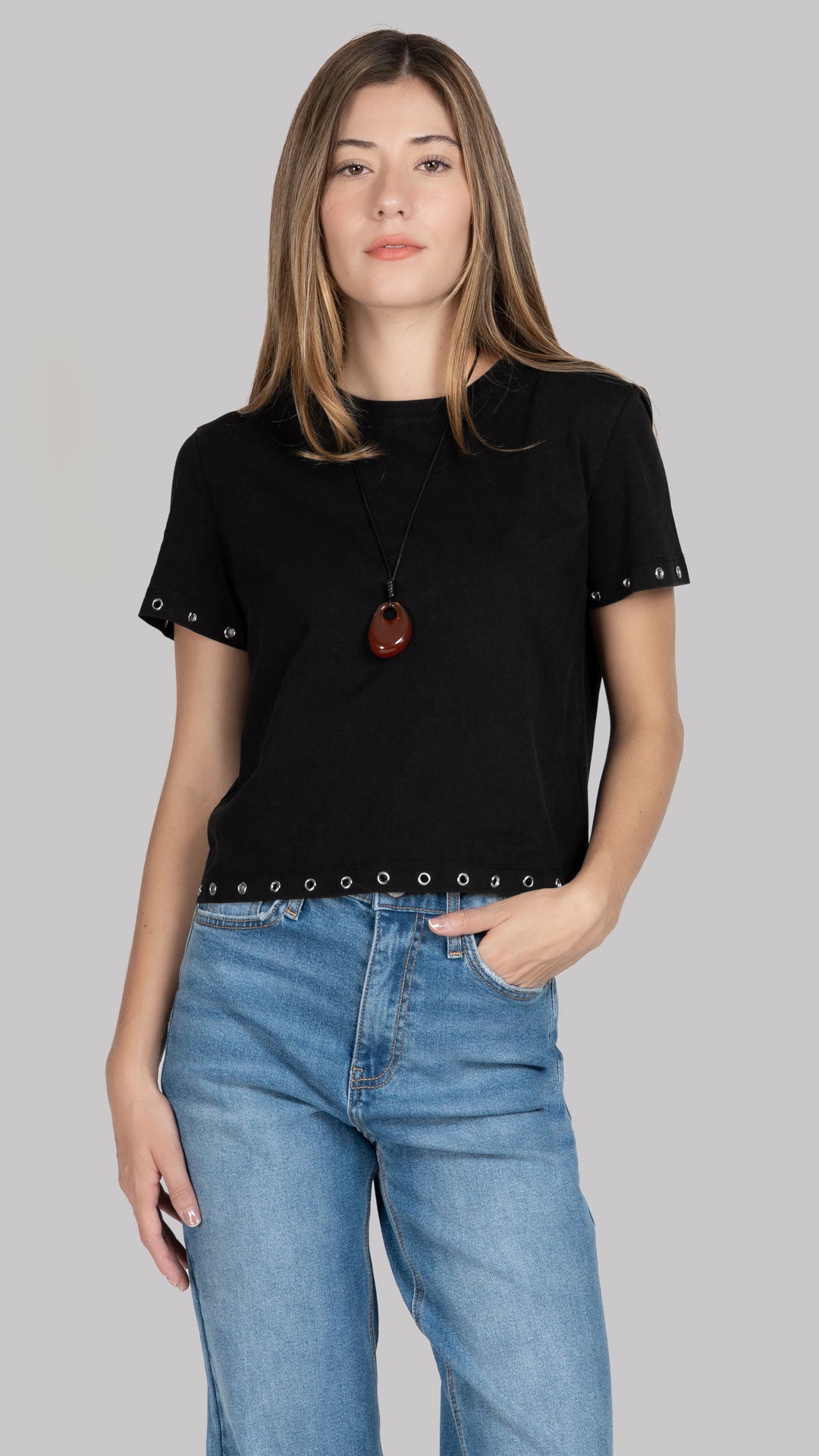 Blusa Manga Corta Mujer B Basic BB0344