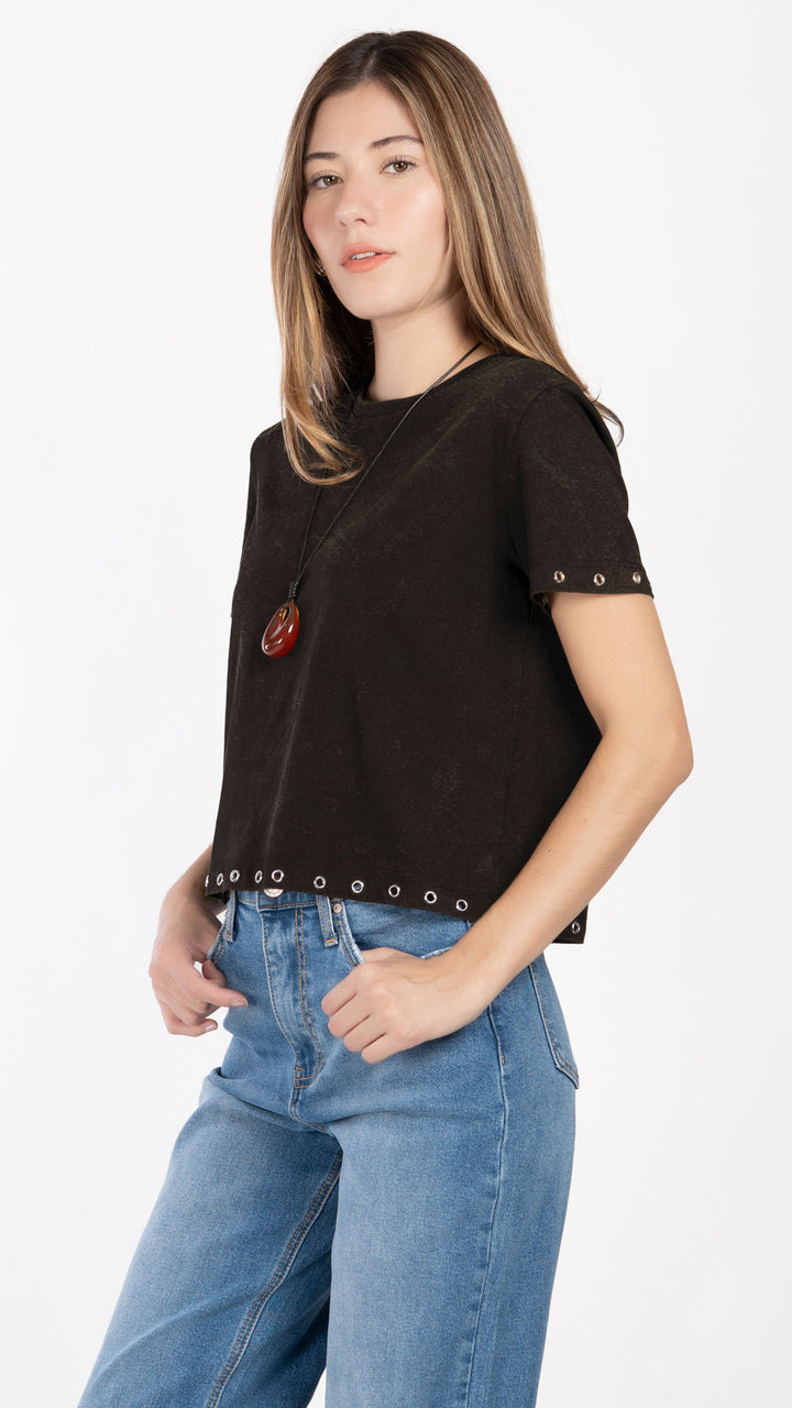 Blusa Manga Corta Mujer B Basic BB0344