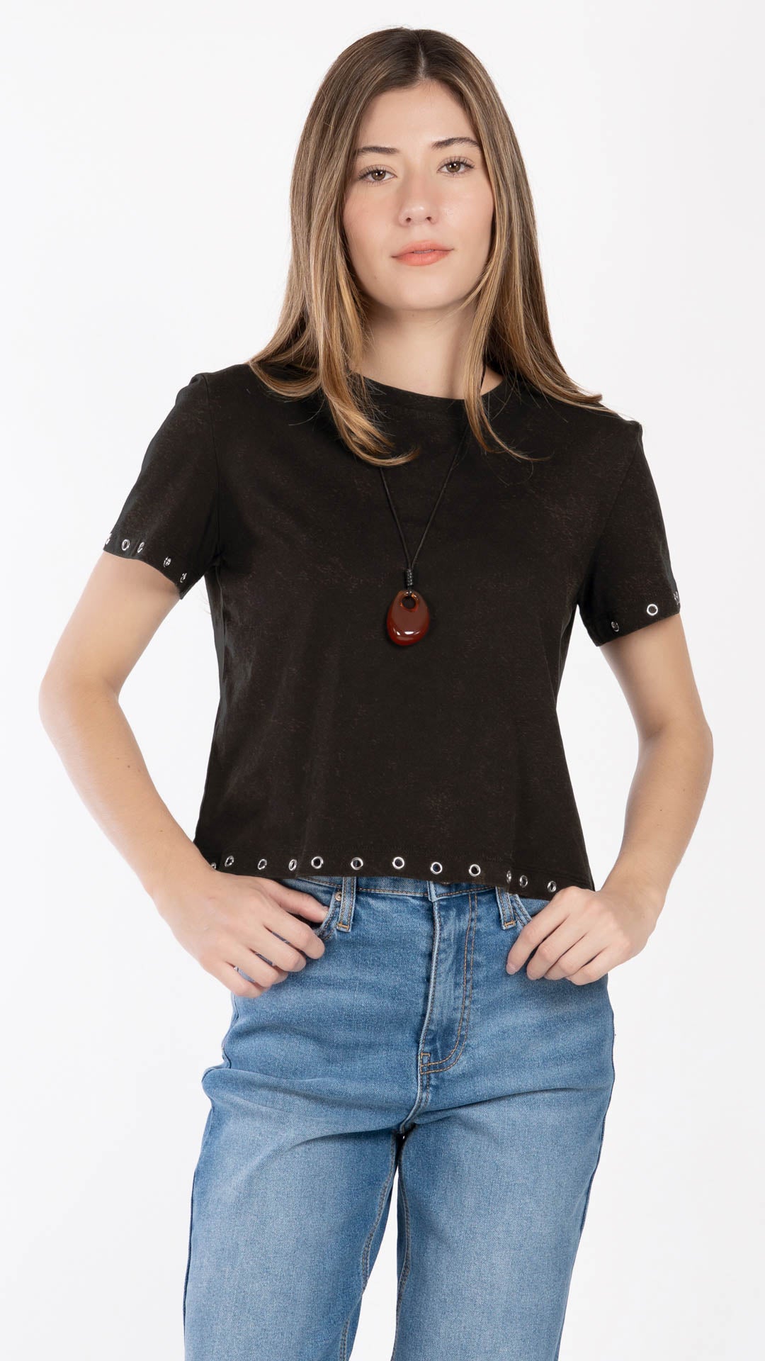 Blusa Manga Corta Mujer B Basic BB0344