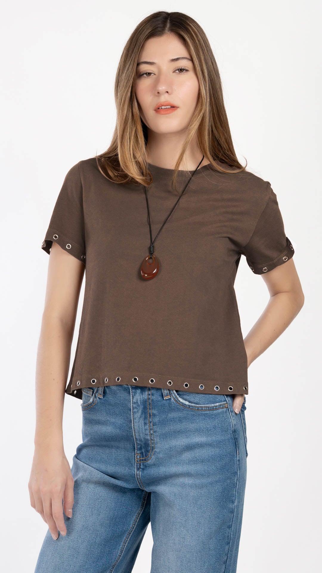 Blusa Manga Corta Mujer B Basic BB0344
