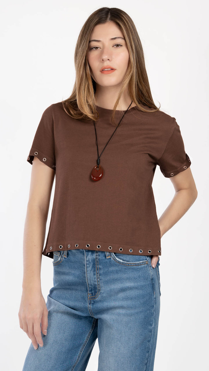 Blusa Manga Corta Mujer B Basic BB0344