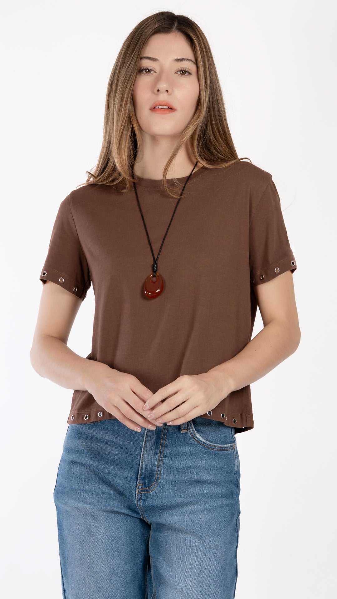 Blusa Manga Corta Mujer B Basic BB0344