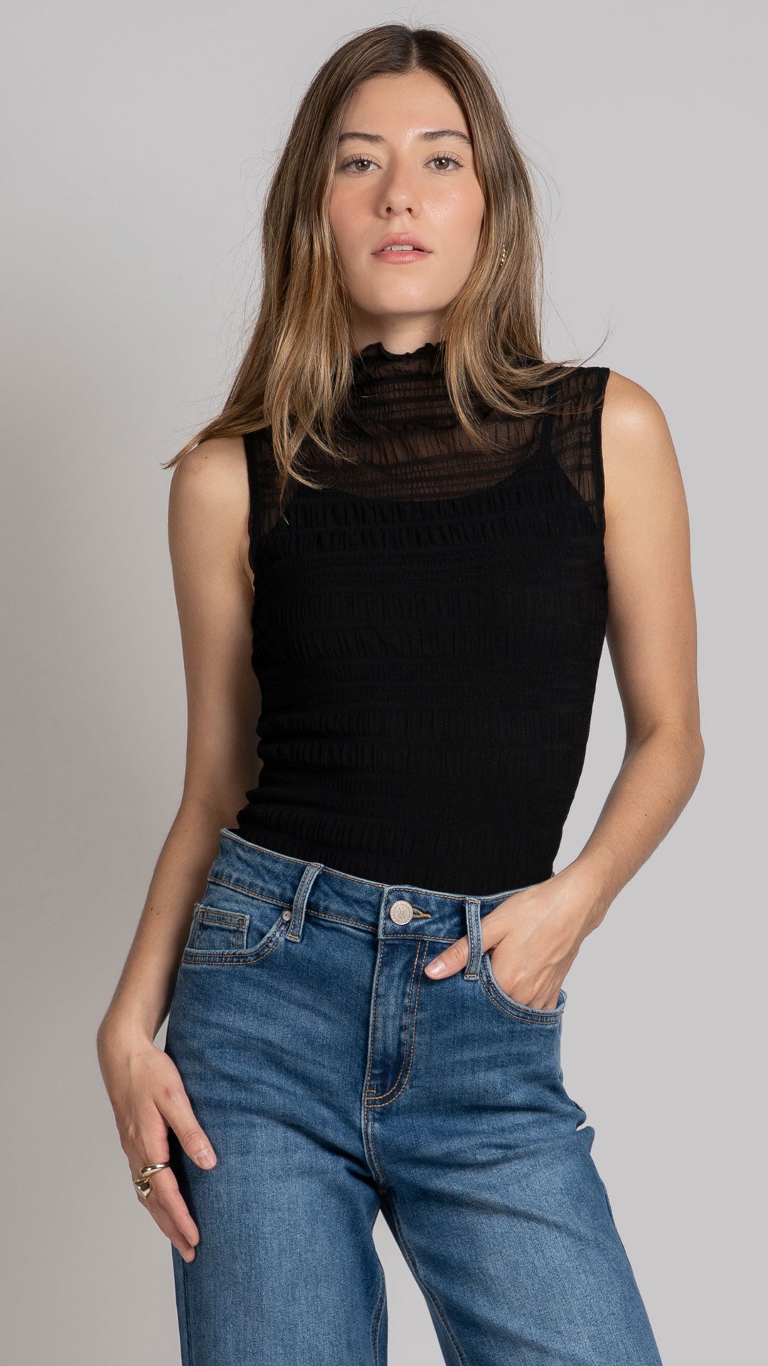 Blusa Sin Mangas Mujer B Basic BB0364