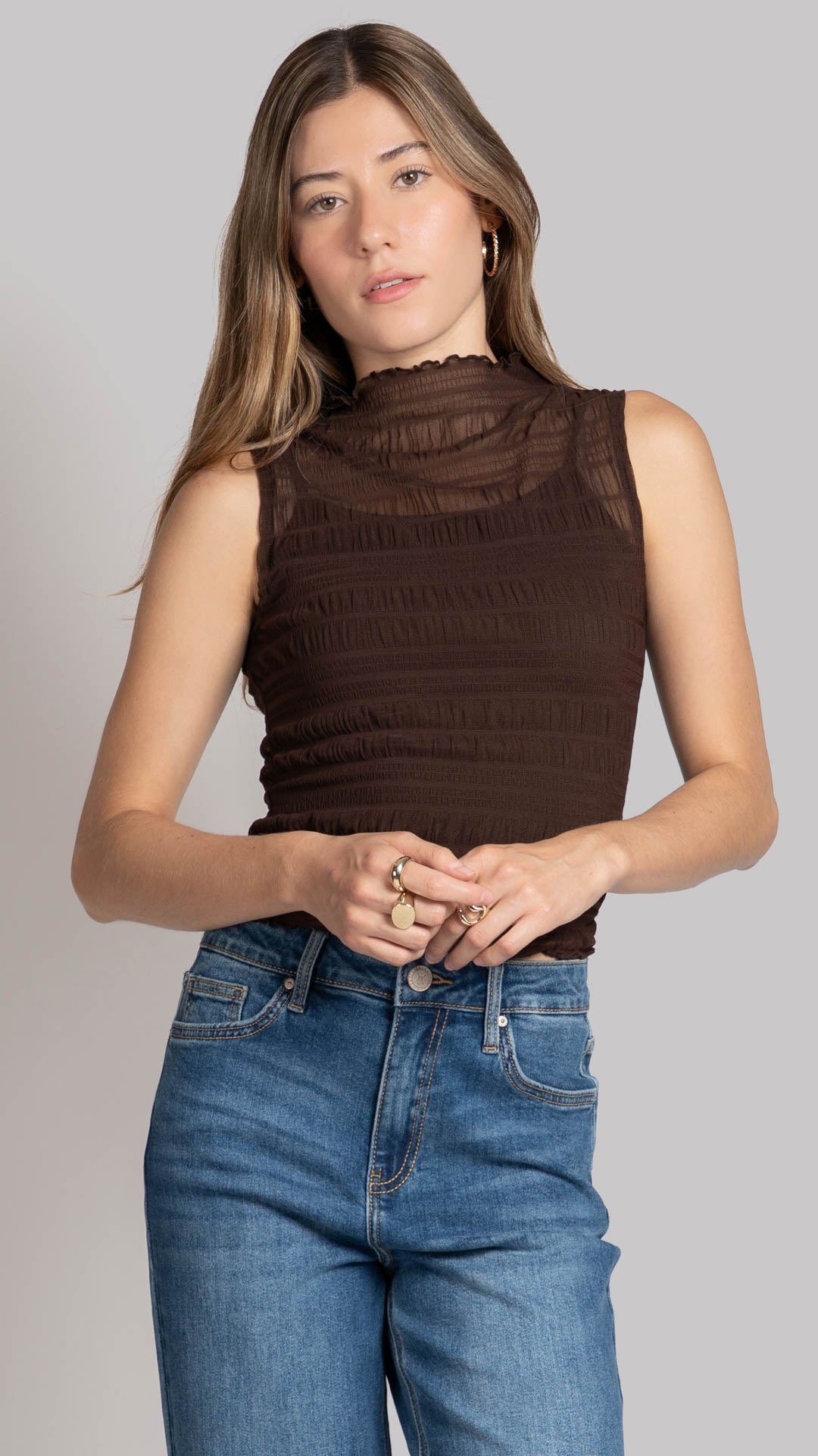 Blusa Sin Mangas Mujer B Basic BB0364