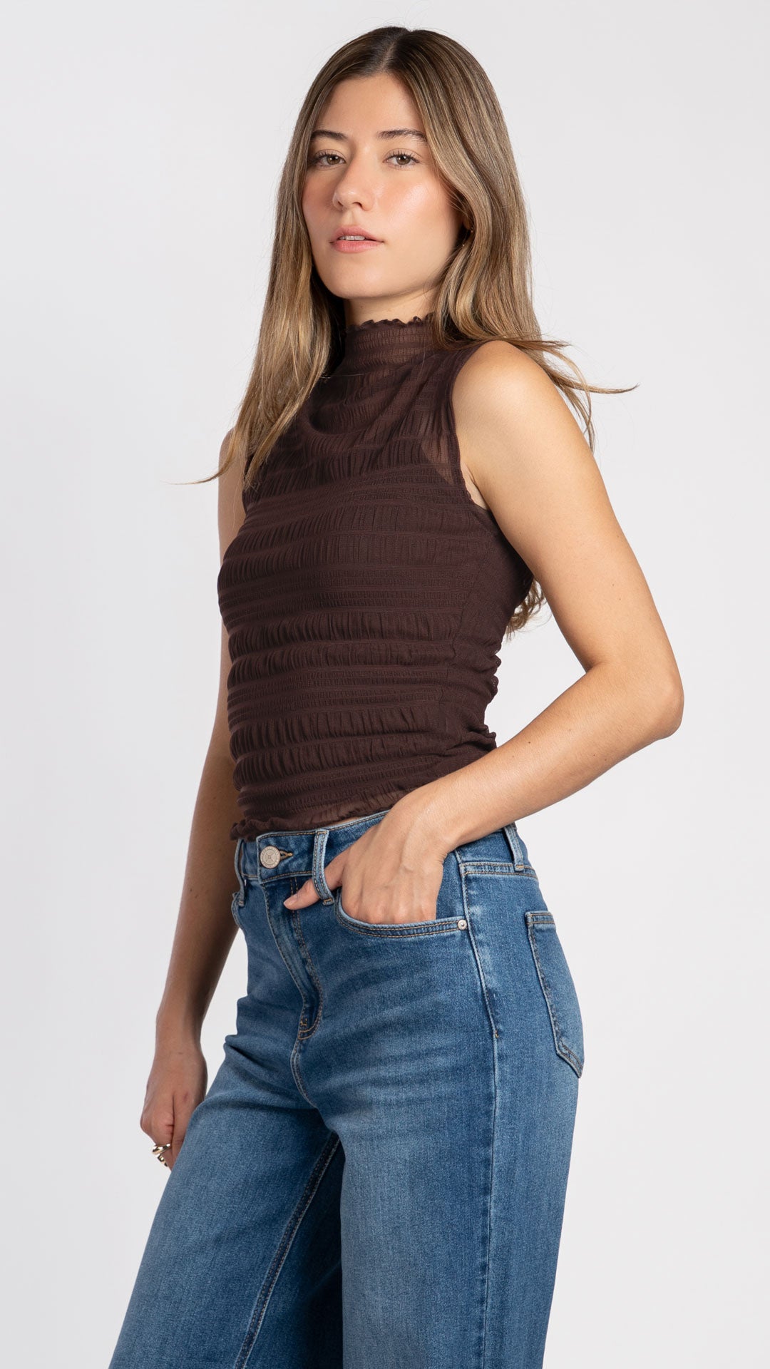 Blusa Sin Mangas Mujer B Basic BB0364