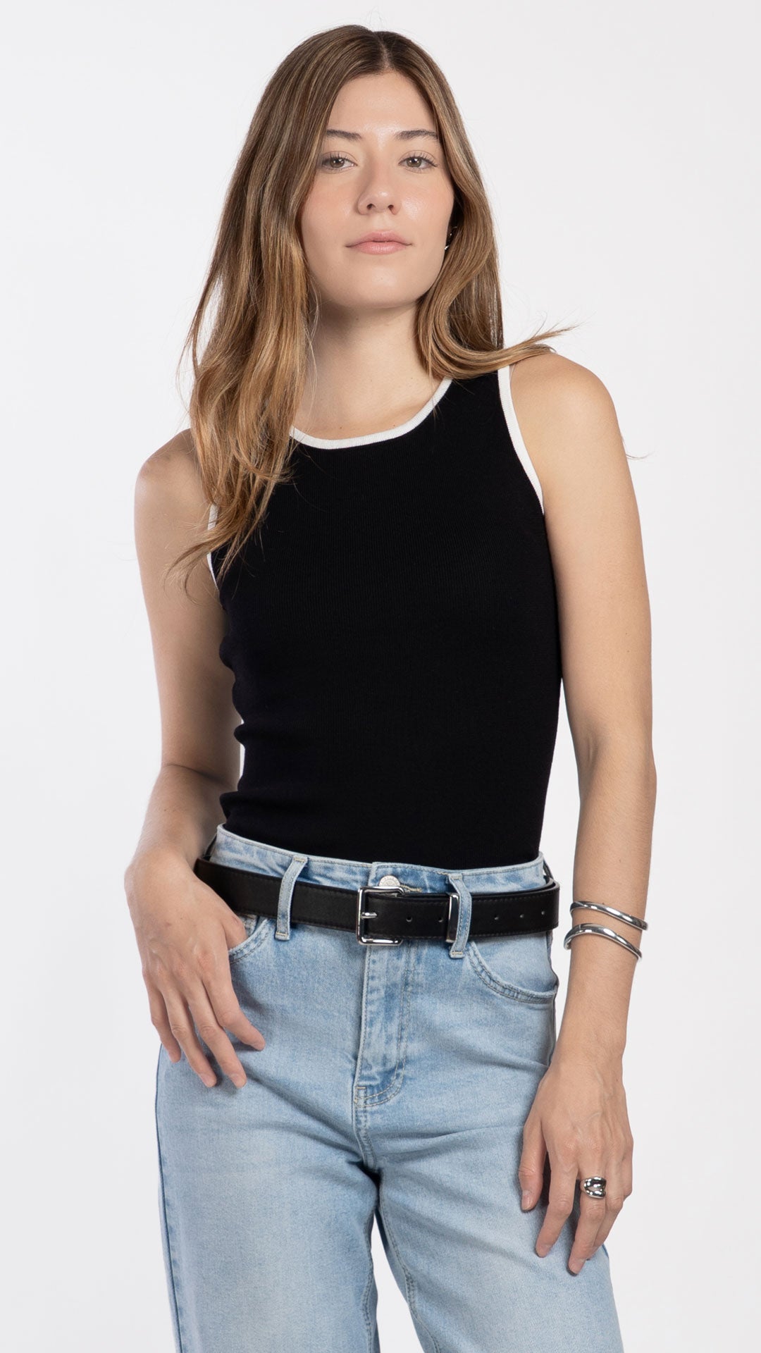 Blusa Sin Mangas Mujer B Basic BB0366
