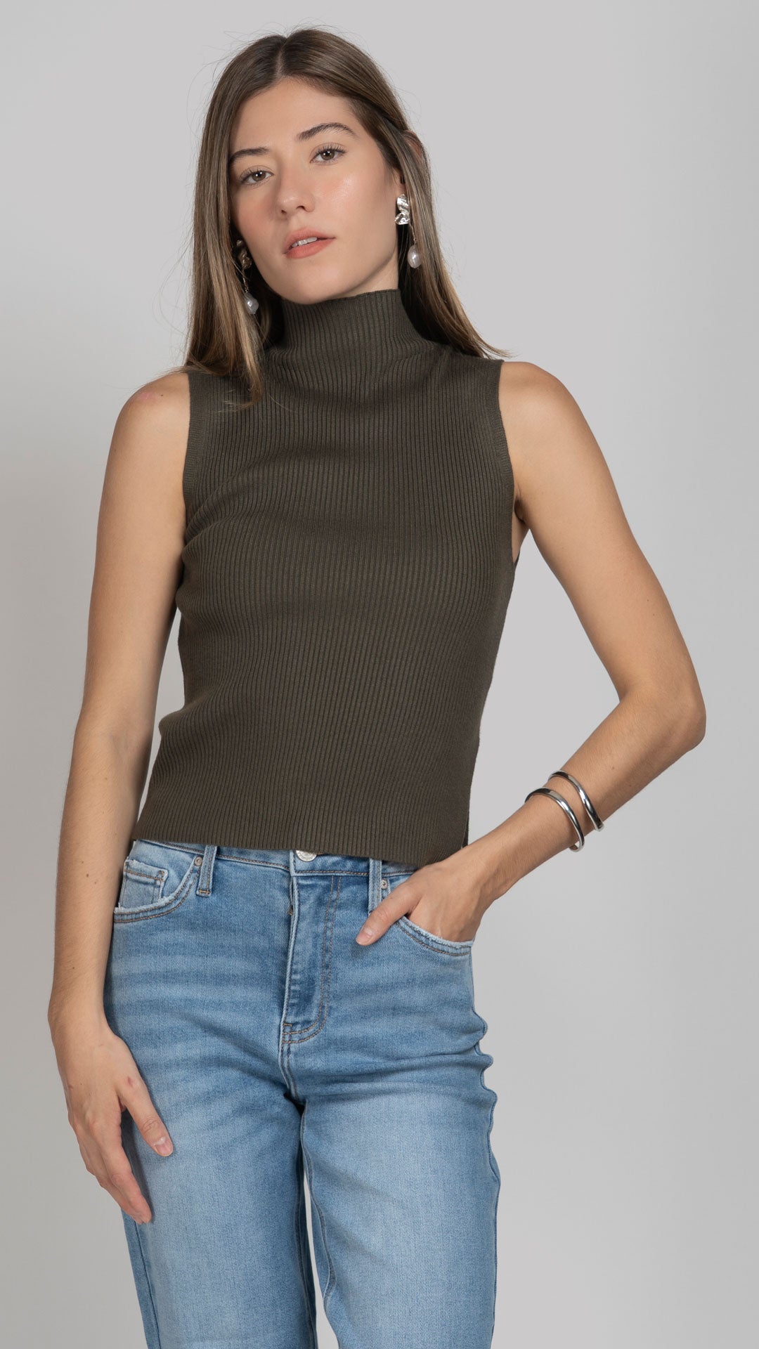 Blusa Sin Mangas Mujer B Basic BB0376