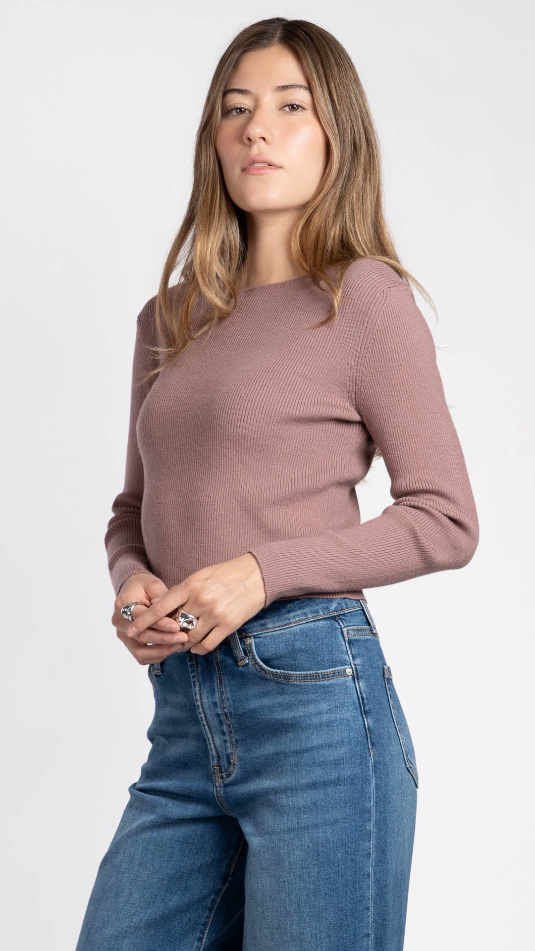 Blusa Manga Larga Mujer B Basic BB0378