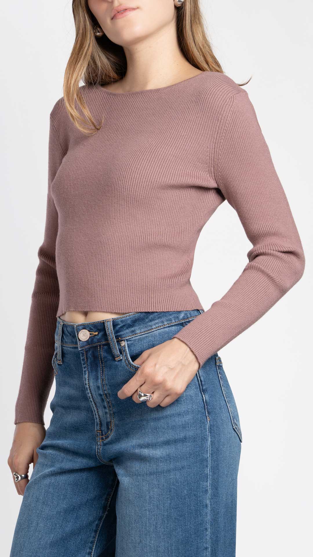 Blusa Manga Larga Mujer B Basic BB0378