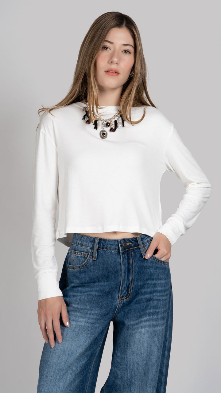 Blusa Manga Larga Mujer B Basic BB0382